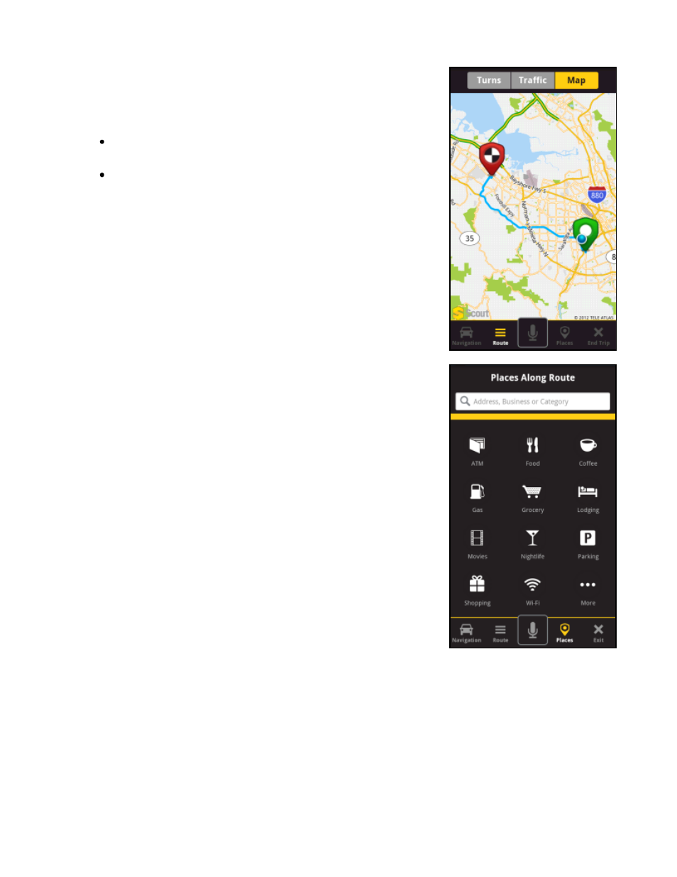 5 map, 3 places | Telenav Scout v1.2 for Android User Manual | Page 44 / 87