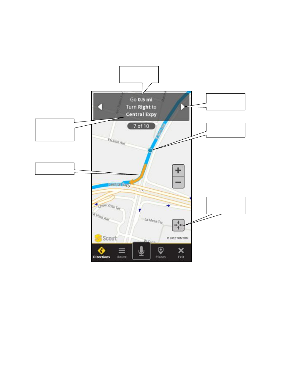 17 follow me map | Telenav Scout v1.2 for Android User Manual | Page 46 / 87