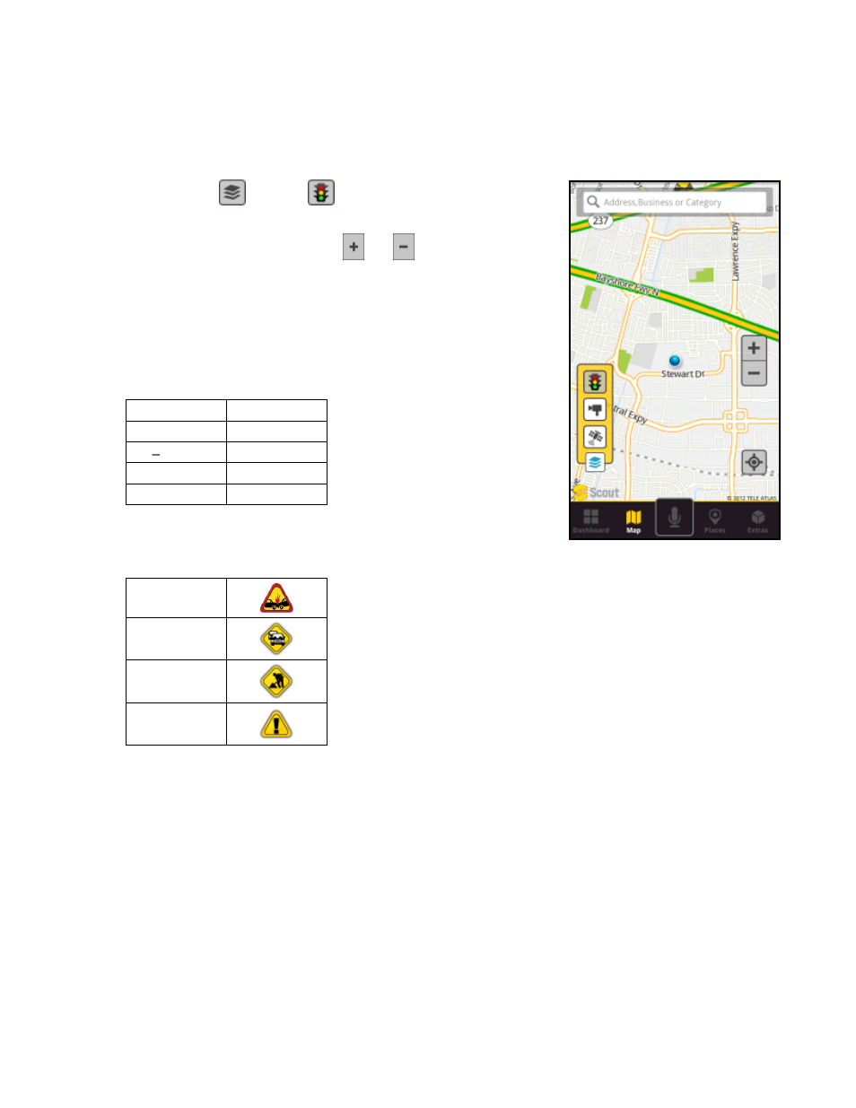 2 check traffic & traffic cameras | Telenav Scout v1.2 for Android User Manual | Page 48 / 87