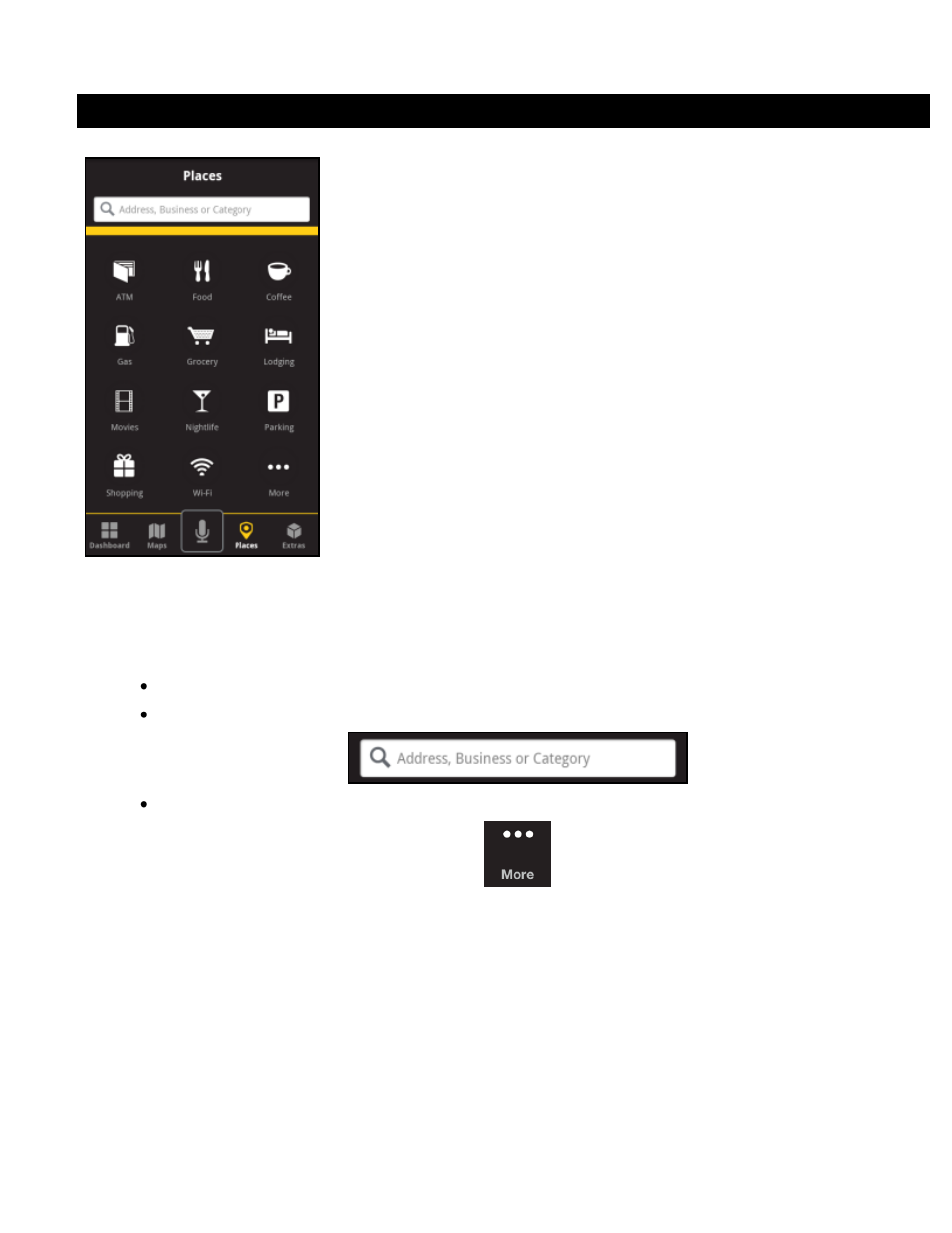 Places menu | Telenav Scout v1.2 for Android User Manual | Page 51 / 87