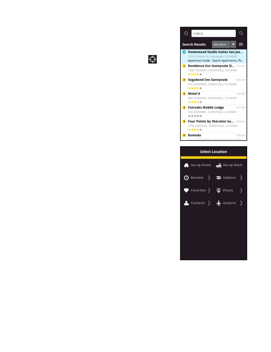 1 define a location | Telenav Scout v1.2 for Android User Manual | Page 54 / 87