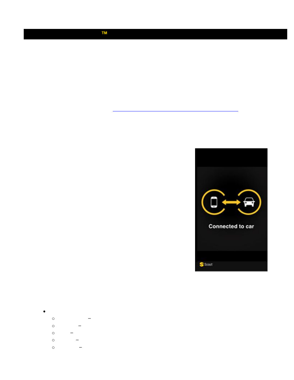 Ford sync® applink, 1 safety feature, 2 voice commands for sync | Telenav Scout v1.2 for Android User Manual | Page 74 / 87