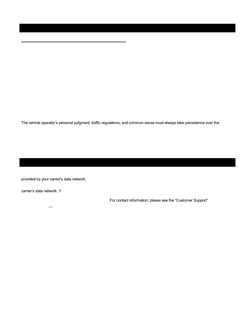 Safety and legal notices, Data service options | Telenav Scout v1.2 for Android User Manual | Page 8 / 87