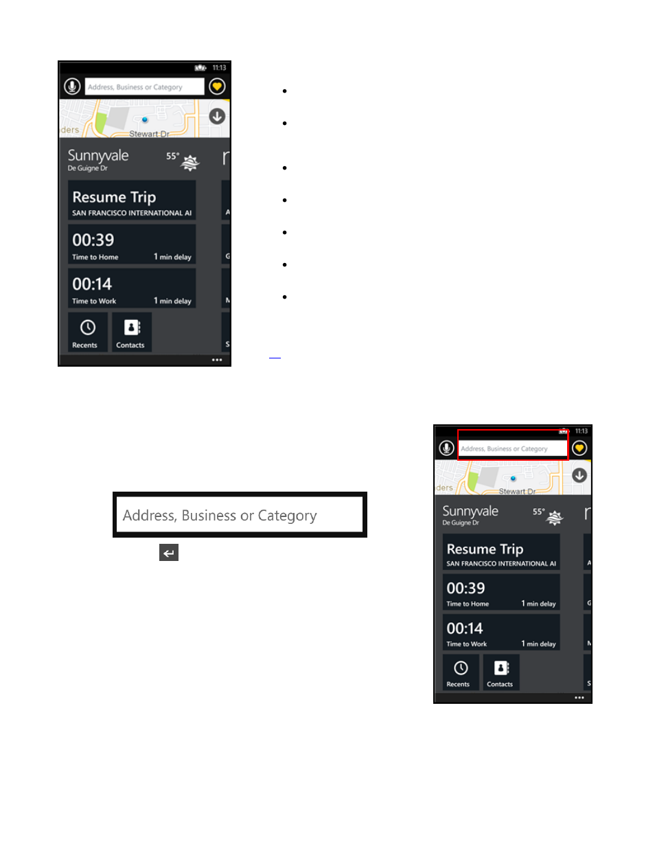 1 search bar | Telenav Scout v1.2 for Windows for T-Mobile User Manual | Page 23 / 70