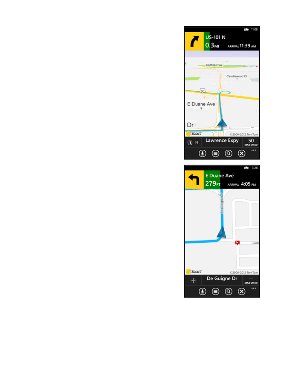 1 3d moving map, 2 2d moving map | Telenav Scout v1.2 for Windows for T-Mobile User Manual | Page 32 / 70