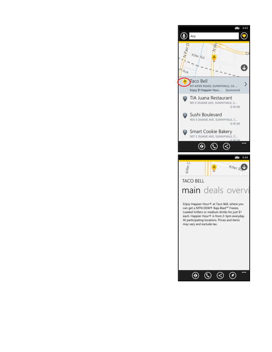 4 sponsored results | Telenav Scout v1.2 for Windows for T-Mobile User Manual | Page 49 / 70