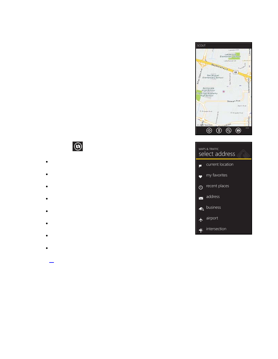 3 maps & traffic menu, Maps & traffic menu | Telenav Scout v1.0 for Windows for T-Mobile User Manual | Page 13 / 74