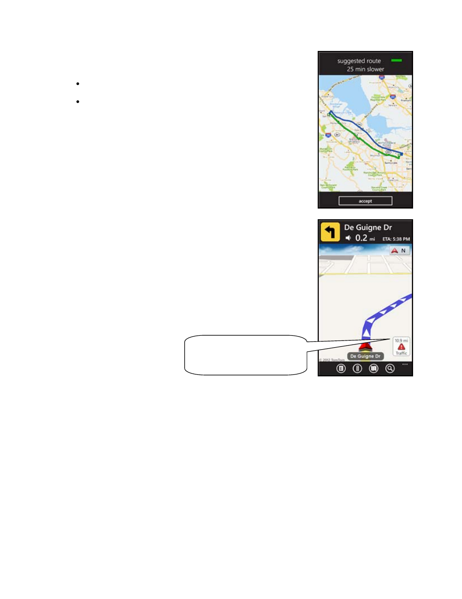 2 avoid ahead (audio detour), Avoid ahead (audio detour) | Telenav Scout v1.0 for Windows for T-Mobile User Manual | Page 32 / 74