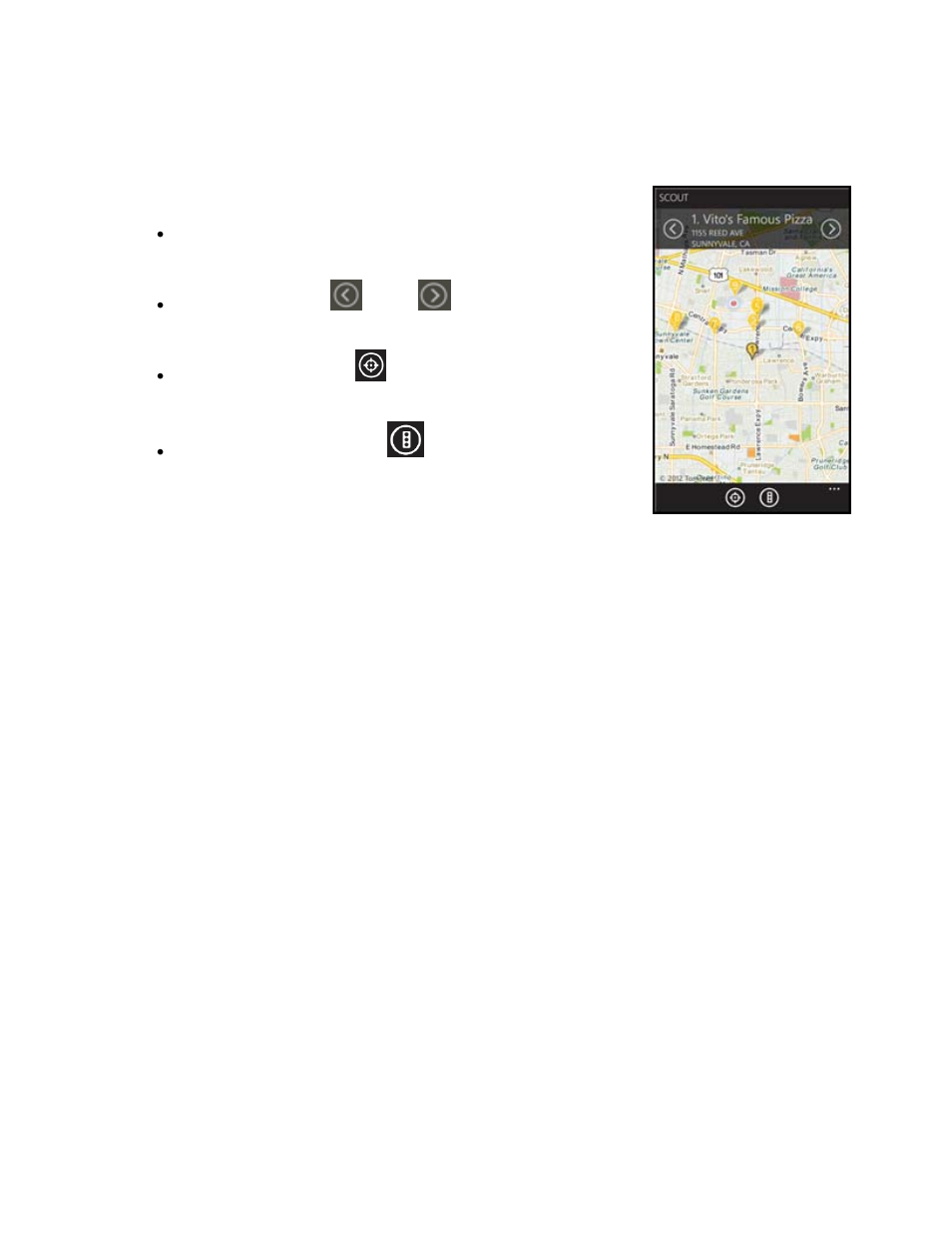 4 map results, Map results | Telenav Scout v1.0 for Windows for T-Mobile User Manual | Page 39 / 74