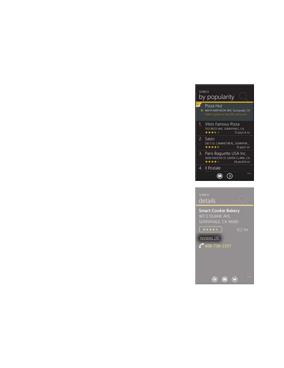 6 reviews and ratings, 1 read reviews, Reviews and ratings | Read reviews | Telenav Scout v1.0 for Windows for T-Mobile User Manual | Page 41 / 74