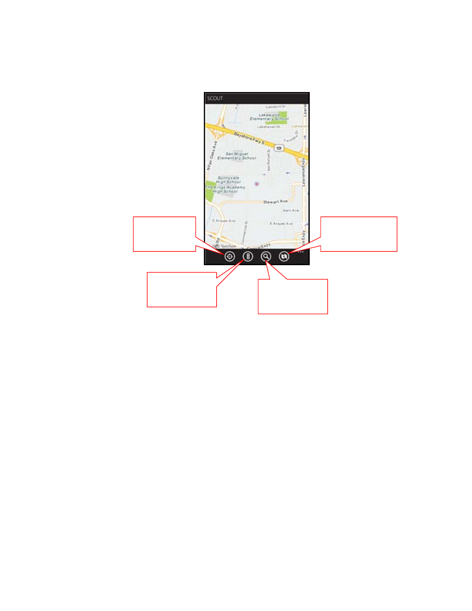 1 map menu options, Map menu options | Telenav Scout v1.0 for Windows for T-Mobile User Manual | Page 45 / 74