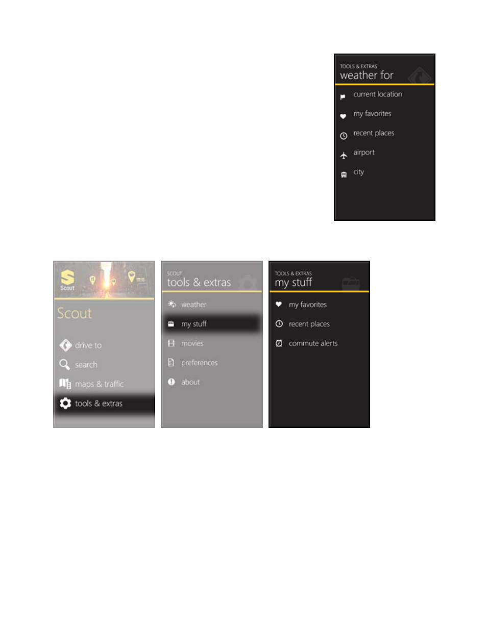 2 my stuff, My stuff | Telenav Scout v1.0 for Windows for T-Mobile User Manual | Page 49 / 74