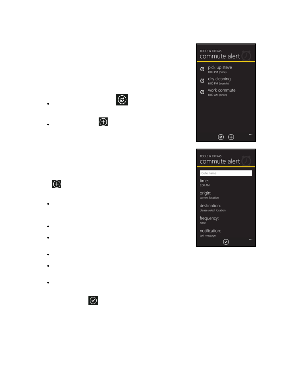 4 commute alerts, Commute alerts, Create new alert | Telenav Scout v1.0 for Windows for T-Mobile User Manual | Page 55 / 74