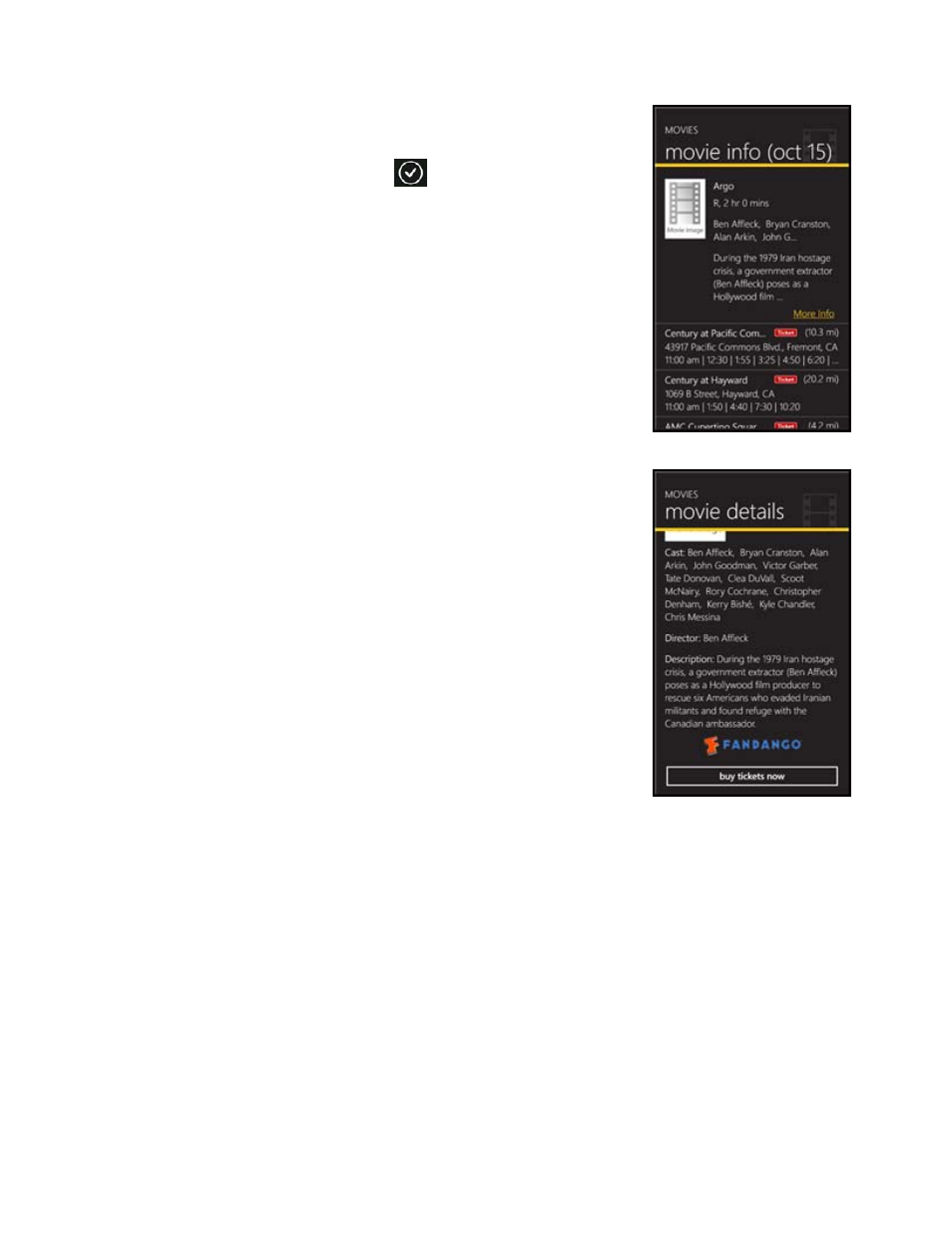 1 search movies, Search movies | Telenav Scout v1.0 for Windows for T-Mobile User Manual | Page 57 / 74