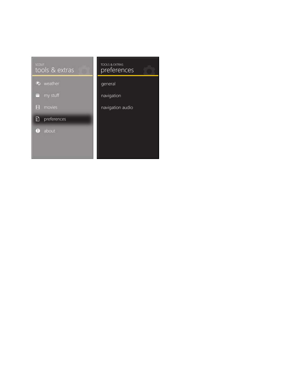 4 preferences, Preferences | Telenav Scout v1.0 for Windows for T-Mobile User Manual | Page 58 / 74