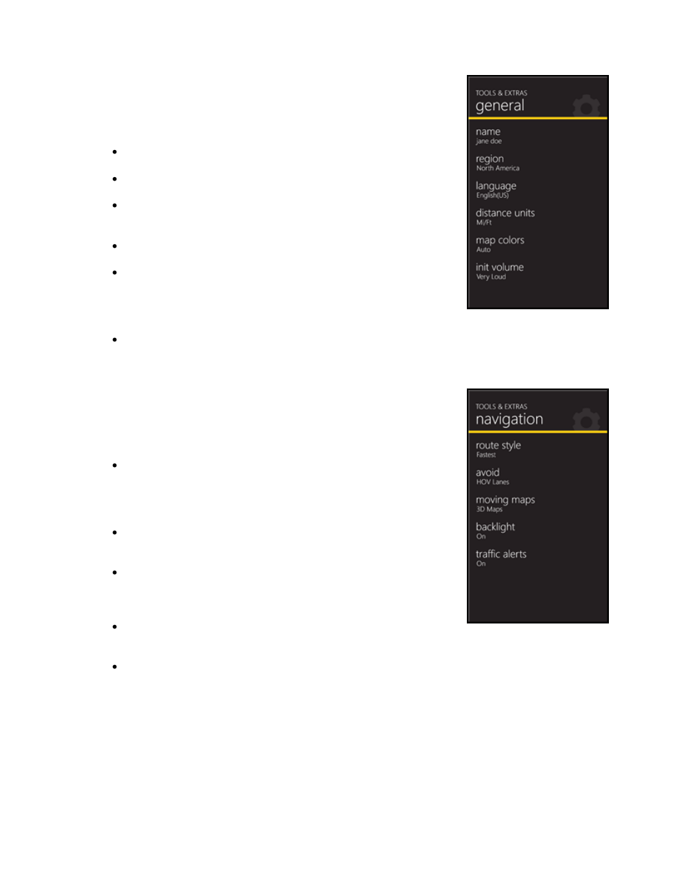 1 general, 2 navigation, General | Navigation | Telenav Scout v1.0 for Windows for T-Mobile User Manual | Page 59 / 74
