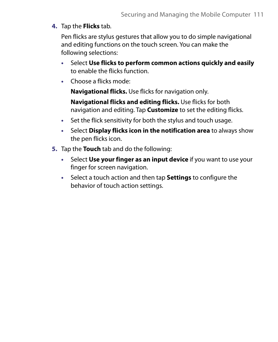 Telenav for Unlocked Supported Devices: Mobile Office - HTC Shift User Manual | Page 111 / 136