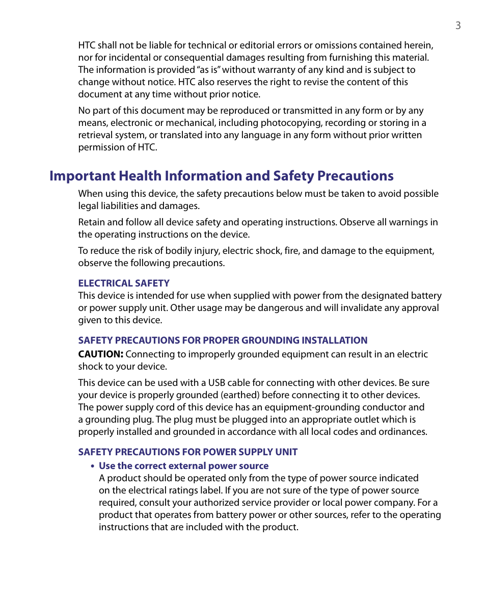 Telenav for Unlocked Supported Devices: Mobile Office - HTC Shift User Manual | Page 3 / 136