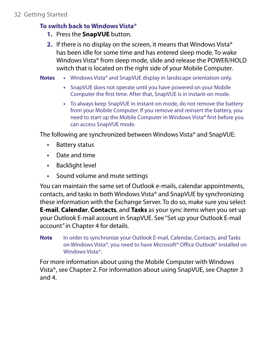 Telenav for Unlocked Supported Devices: Mobile Office - HTC Shift User Manual | Page 32 / 136