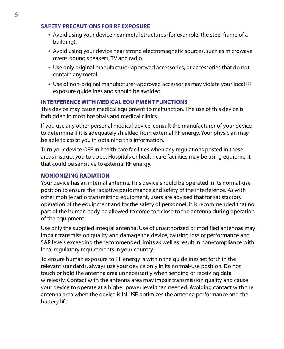 Telenav for Unlocked Supported Devices: Mobile Office - HTC Shift User Manual | Page 6 / 136