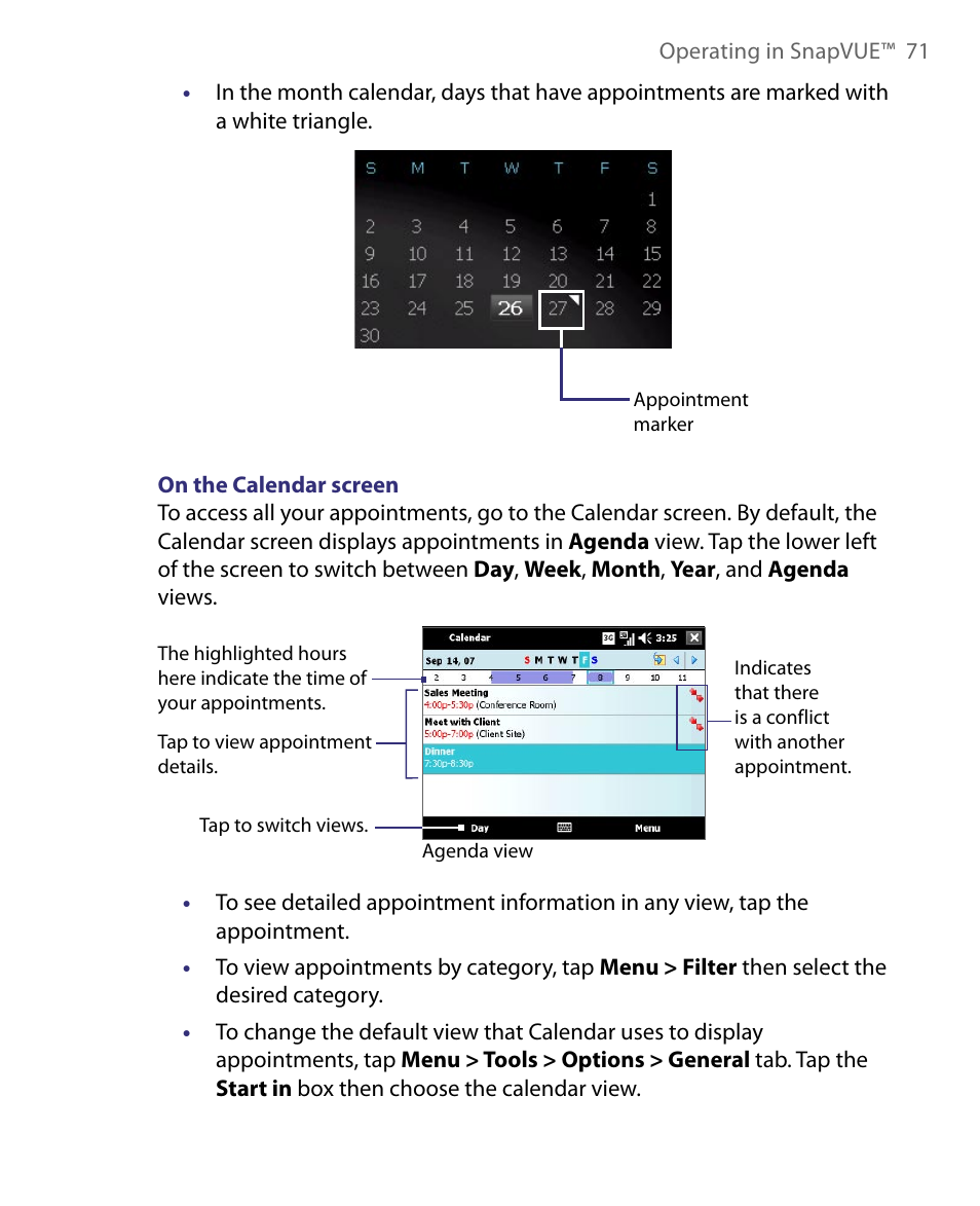 Telenav for Unlocked Supported Devices: Mobile Office - HTC Shift User Manual | Page 71 / 136