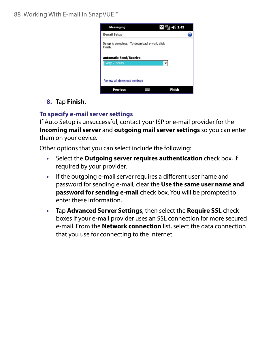 Telenav for Unlocked Supported Devices: Mobile Office - HTC Shift User Manual | Page 88 / 136