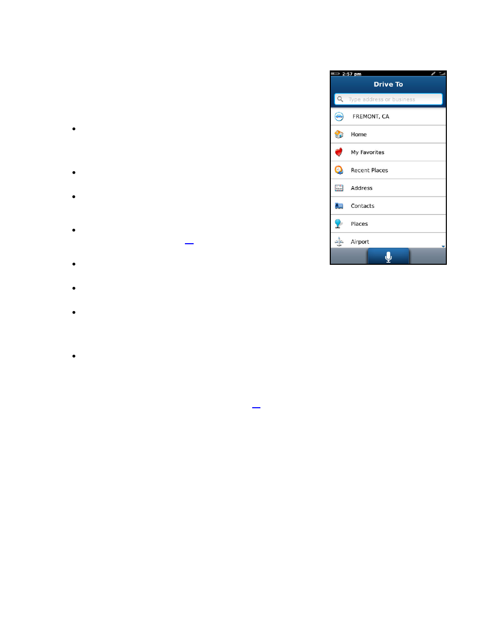 Getting driving directions, Resume trip, Home | My favorites | Telenav for Verizon Supported Devices: v6.2 for BlackBerry User Manual | Page 18 / 64