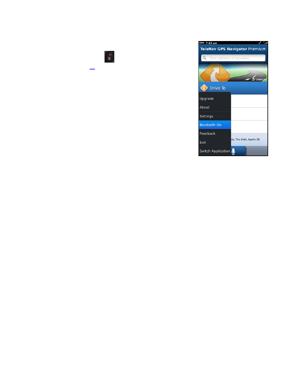 Bluetooth on, Feedback | Telenav for Verizon Supported Devices: v6.2 for BlackBerry User Manual | Page 53 / 64