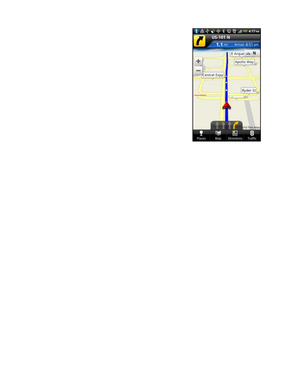 Moving to the nearest street, Audible guidance tones, Audio replay | Miss a turn | Telenav for Verizon Supported Devices: v6.2 for Android phones User Manual | Page 22 / 57