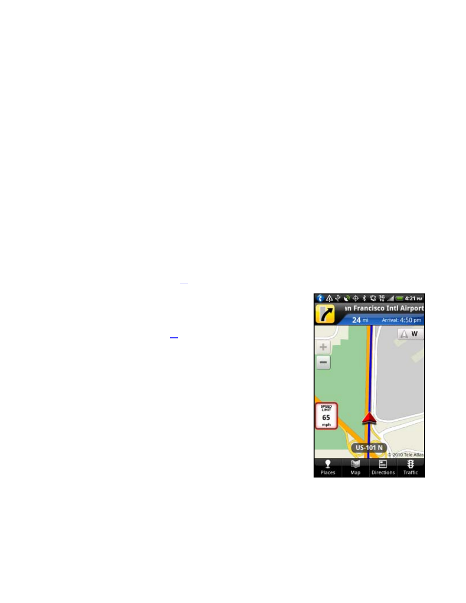 Navigation options, Search along, Recalculate route | 2d moving map, For further details | Telenav for Verizon Supported Devices: v6.2 for Android phones User Manual | Page 23 / 57