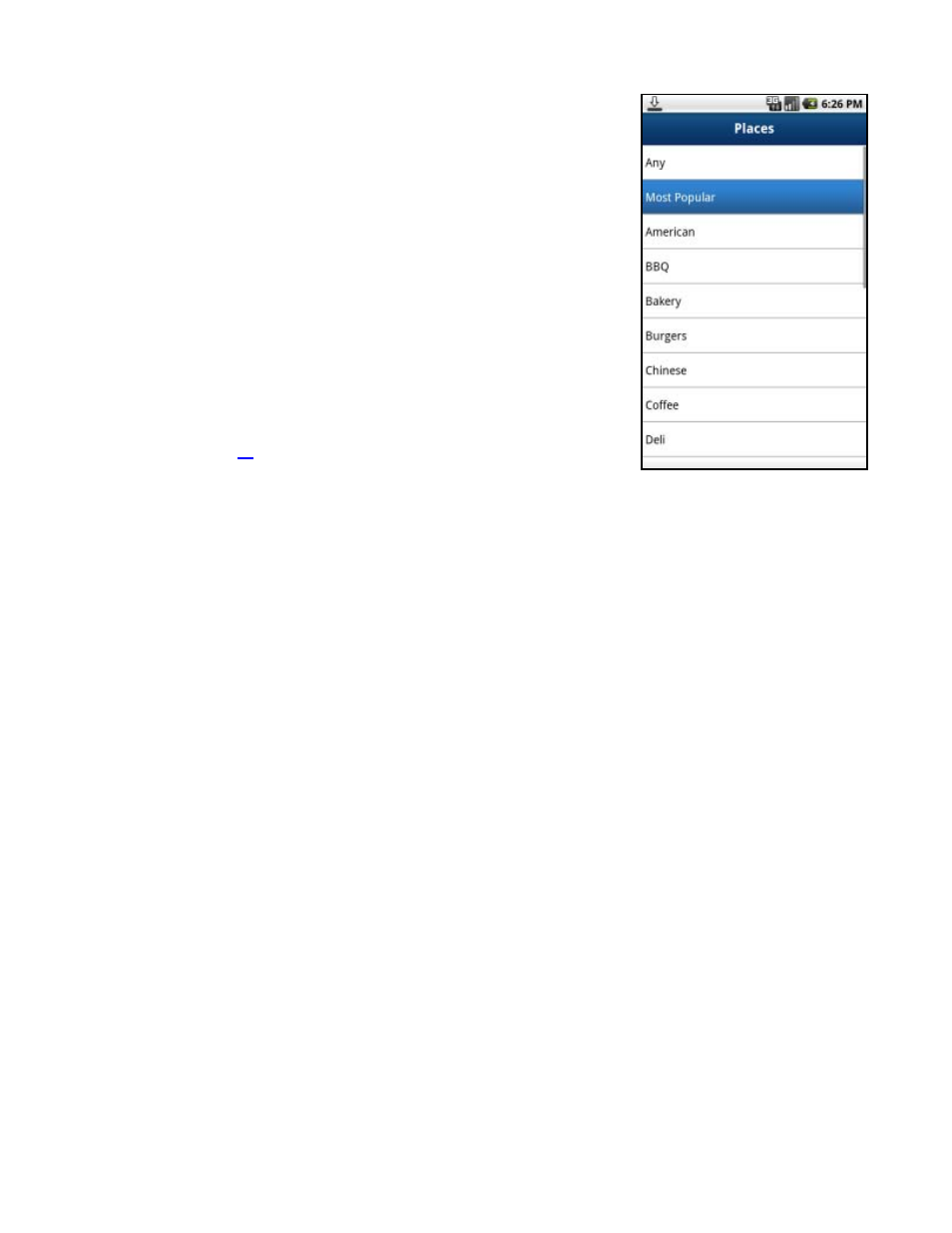 Most popular category, Search for gas by price | Telenav for Verizon Supported Devices: v6.2 for Android phones User Manual | Page 36 / 57