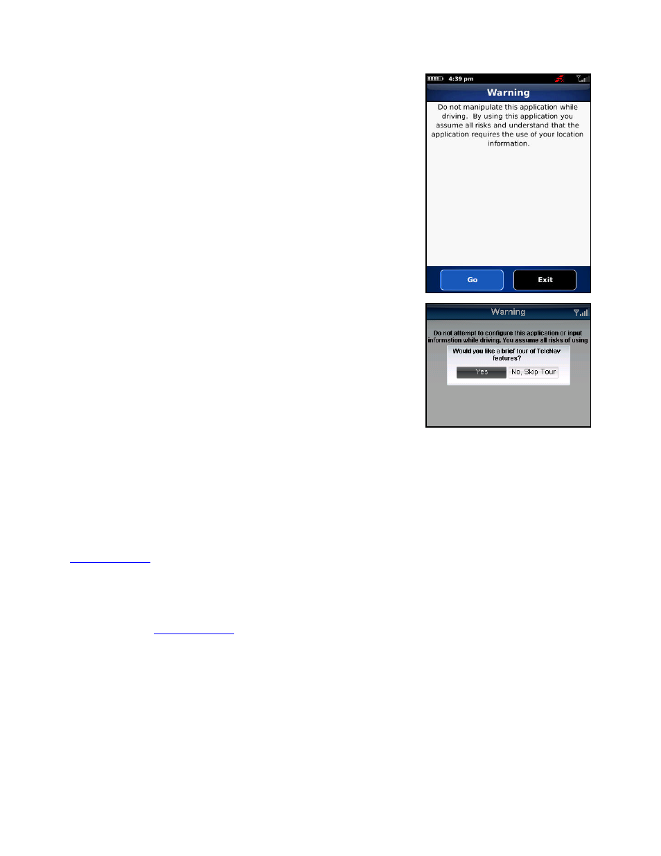 Telenav for Verizon Supported Devices: v5.5 for BlackBerry Storm User Manual | Page 17 / 64