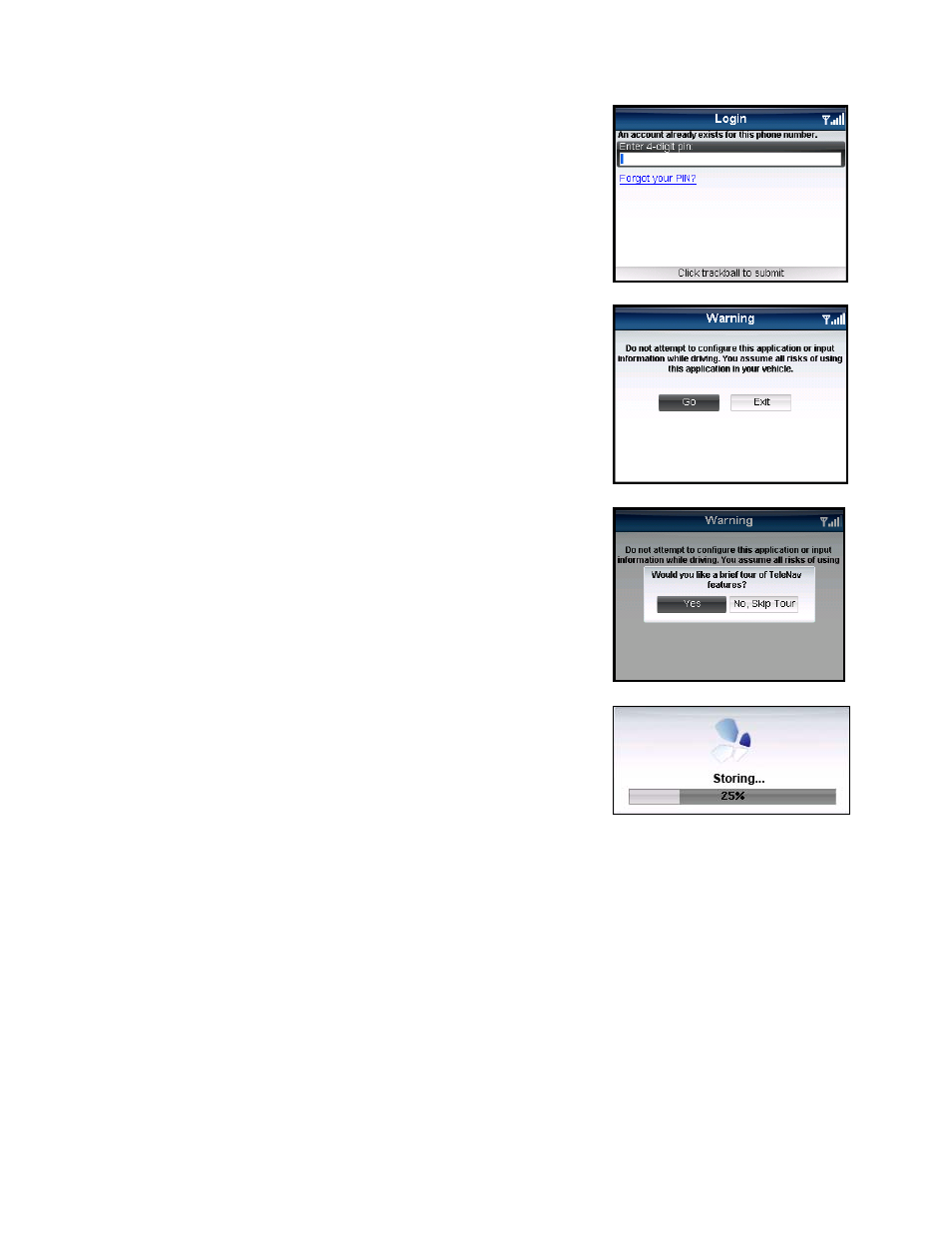 Telenav for Verizon Supported Devices: v5.5 for BlackBerry Tour User Manual | Page 13 / 68
