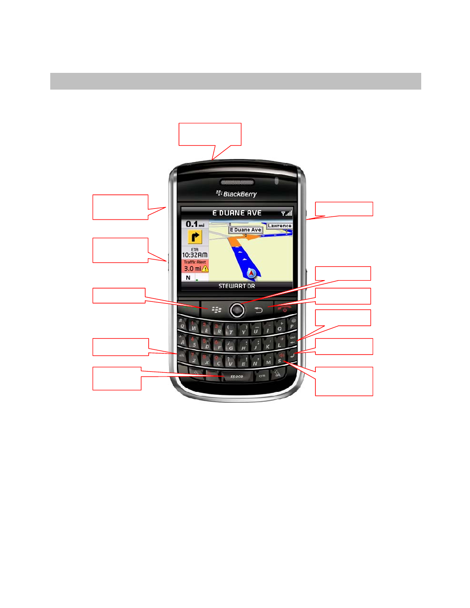 Device controls | Telenav for Verizon Supported Devices: v5.5 for BlackBerry Tour User Manual | Page 9 / 68