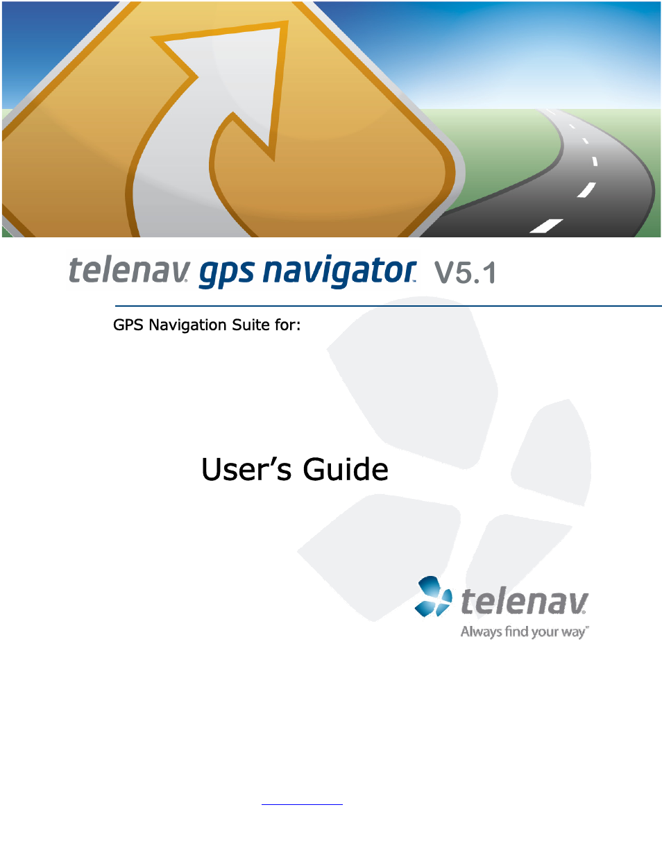 Telenav for Alltel Supported Devices: v5.1 for BlackBerry 8130 User Manual | 52 pages