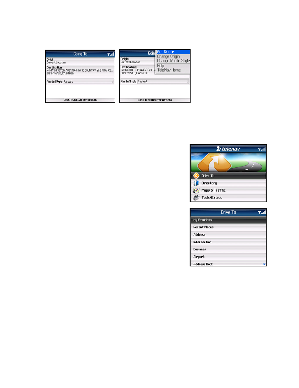 Telenav for Alltel Supported Devices: v5.1 for BlackBerry 8130 User Manual | Page 16 / 52