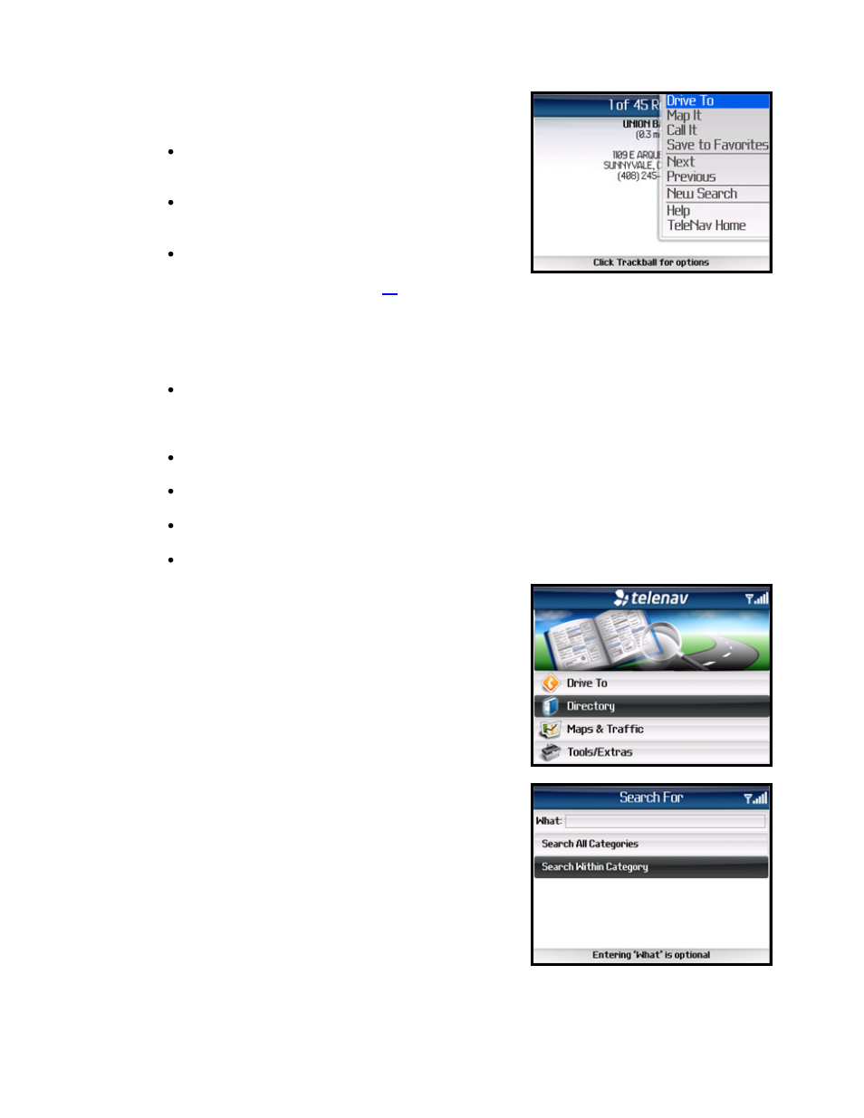 Search for gas by price | Telenav for Alltel Supported Devices: v5.1 for BlackBerry 8130 User Manual | Page 37 / 52