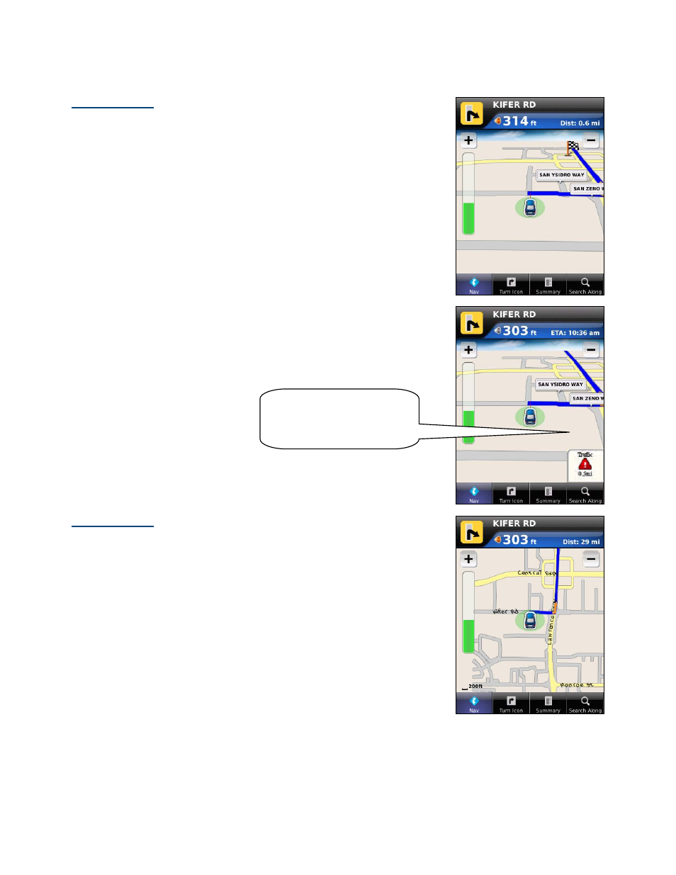 3d moving map, 2d moving map | Telenav for Verizon Supported Devices: v5.1 for BlackBerry Storm User Manual | Page 31 / 56