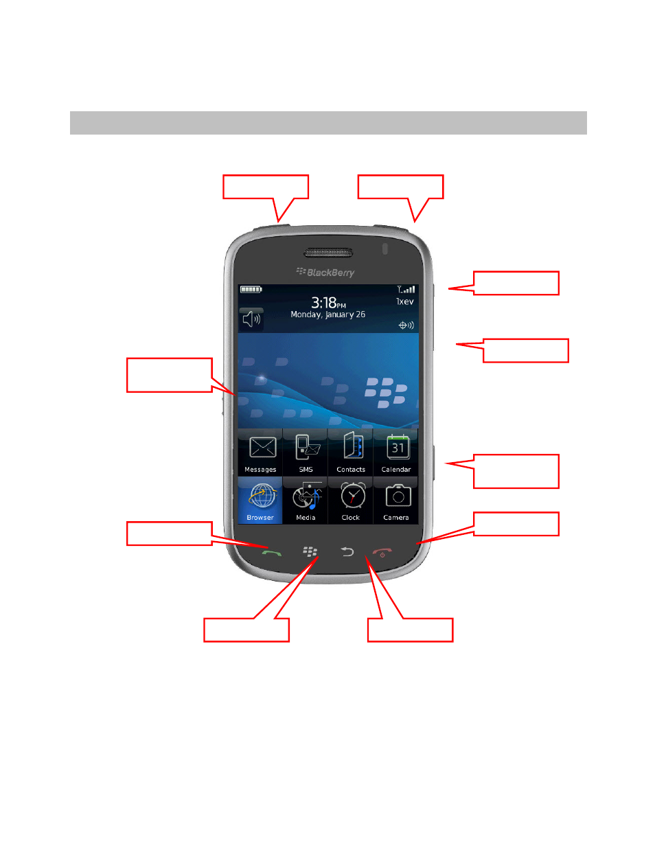 The blackberry controls, Tapping the screen | Telenav for Verizon Supported Devices: v5.1 for BlackBerry Storm User Manual | Page 6 / 56