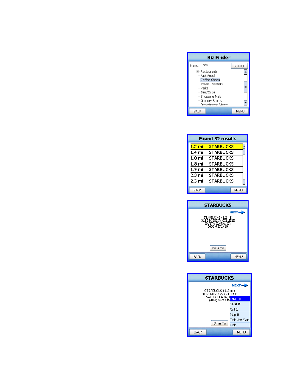 Telenav for Sprint Supported Devices: v4.1 for Sprint PPC-6700 User Manual | Page 22 / 31