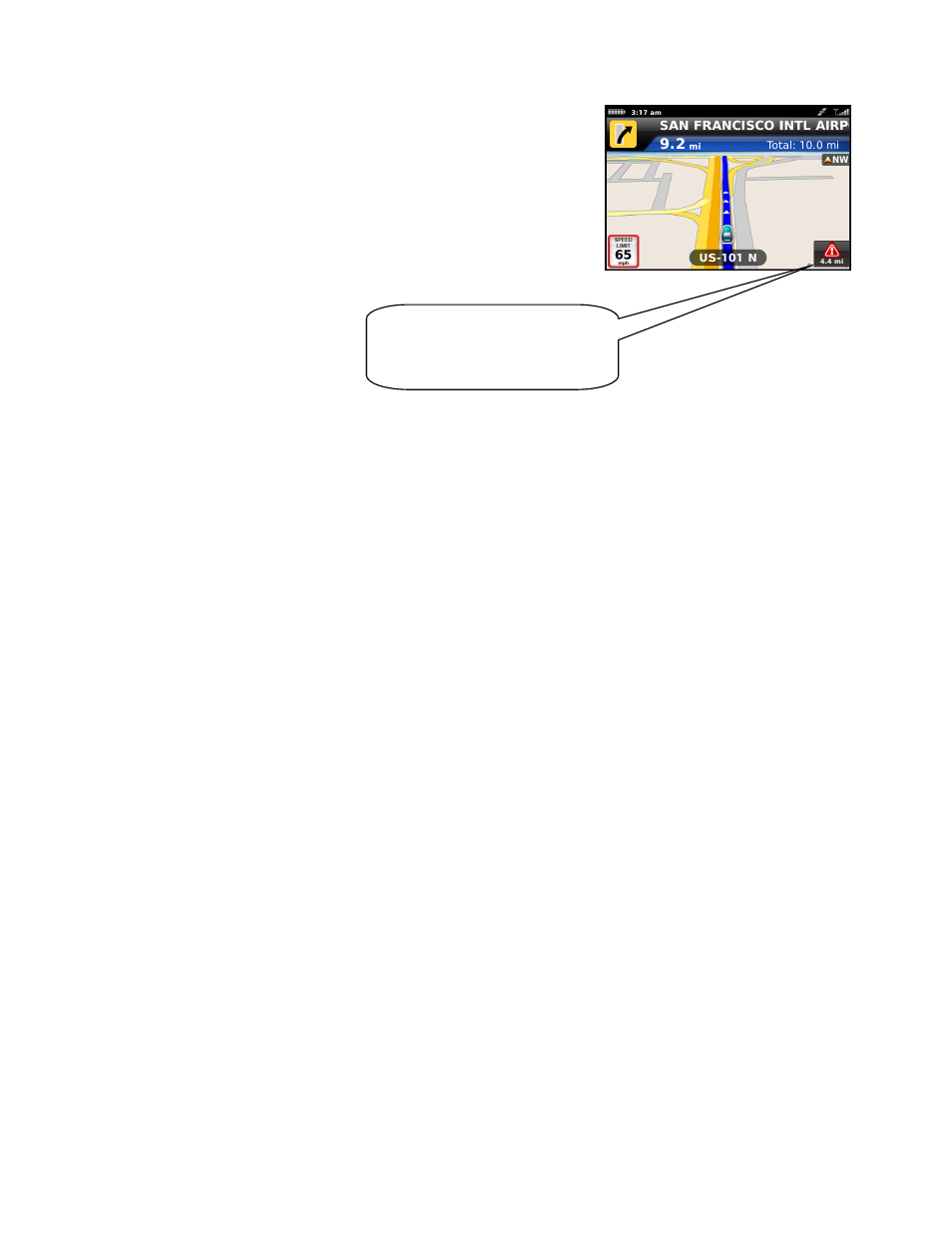 From traffic alert | Telenav for T-Mobile Supported Devices: v6.0 for BlackBerry smartphones User Manual | Page 32 / 58