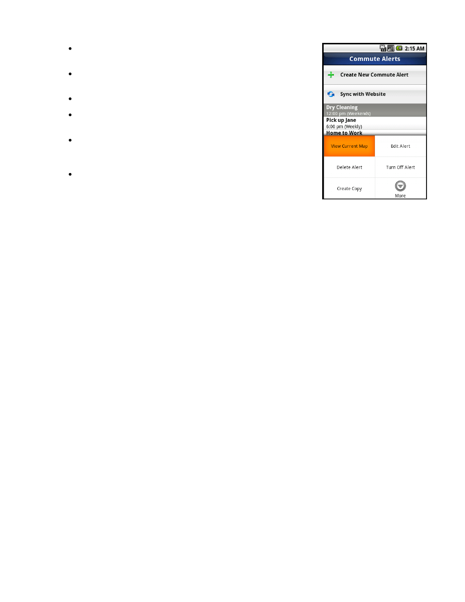 Telenav for Sprint Supported Devices: v5.8 for Android devices User Manual | Page 55 / 71