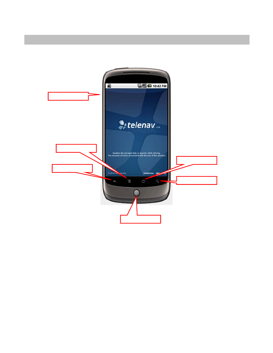 Phone controls | Telenav for Sprint Supported Devices: v5.8 for Android devices User Manual | Page 9 / 71