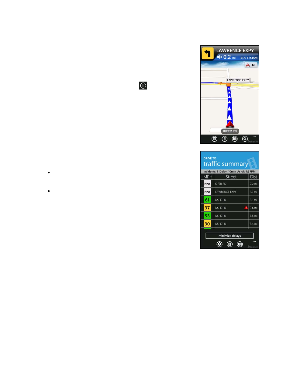 Re-routing options, Manual | Telenav for T-Mobile Supported Devices: v5.8 for Windows Phone 7 devices User Manual | Page 30 / 66
