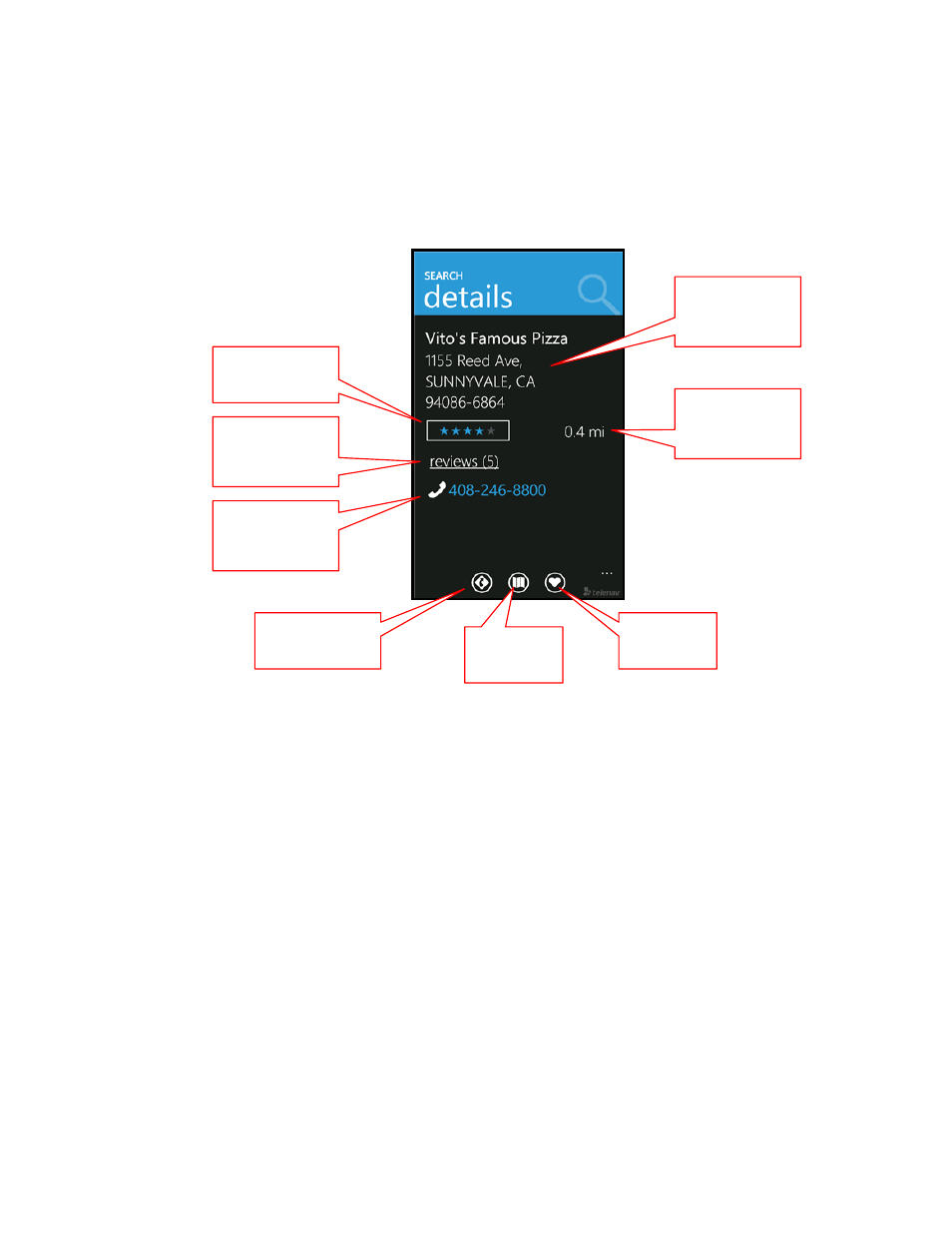 Telenav for T-Mobile Supported Devices: v5.8 for Windows Phone 7 devices User Manual | Page 34 / 66