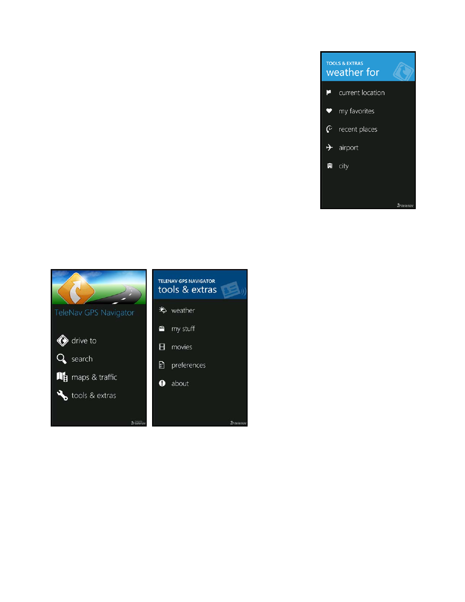 My stuff | Telenav for T-Mobile Supported Devices: v5.8 for Windows Phone 7 devices User Manual | Page 47 / 66