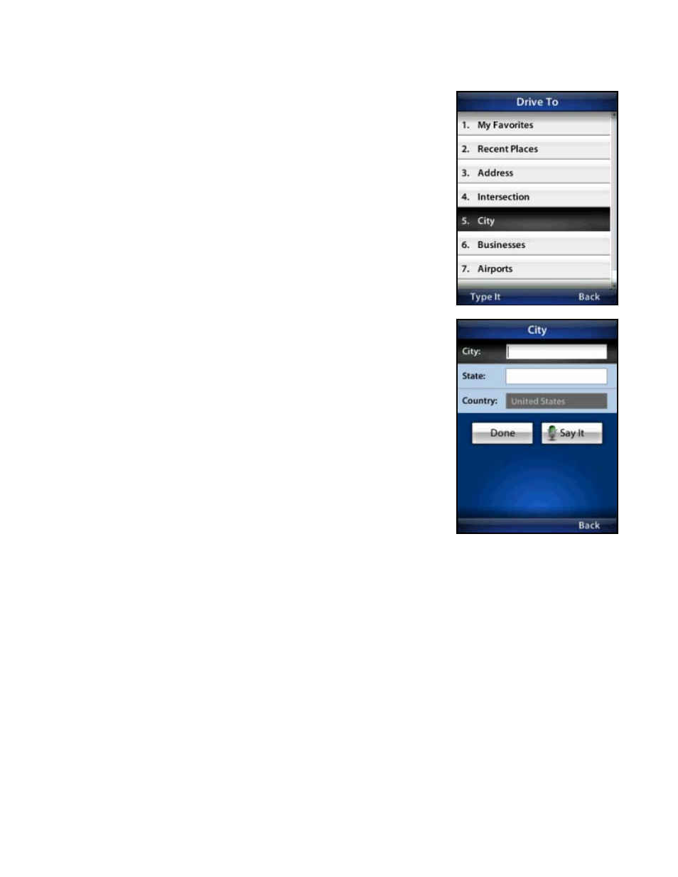 City | Telenav for T-Mobile Supported Devices: v5.76 for J2ME devices User Manual | Page 21 / 71