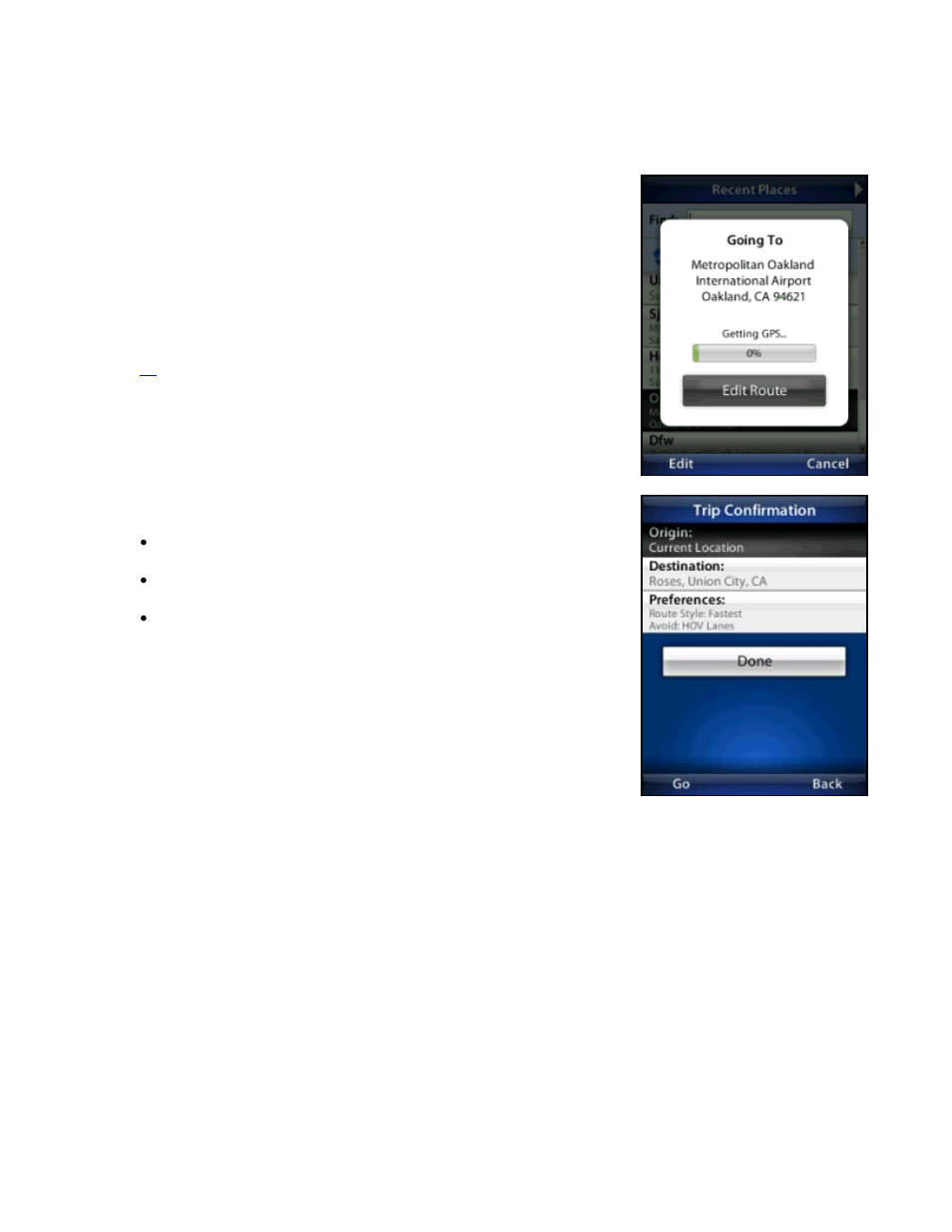 Initial driving directions | Telenav for T-Mobile Supported Devices: v5.76 for J2ME devices User Manual | Page 24 / 71