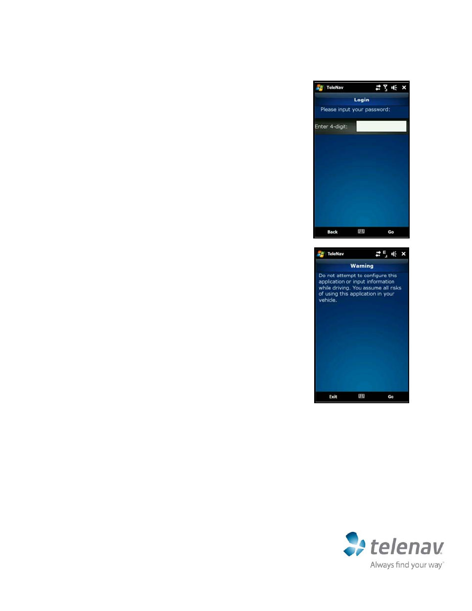 Telenav for T-Mobile Supported Devices: v5.5 for Windows Mobile professional User Manual | Page 3 / 4