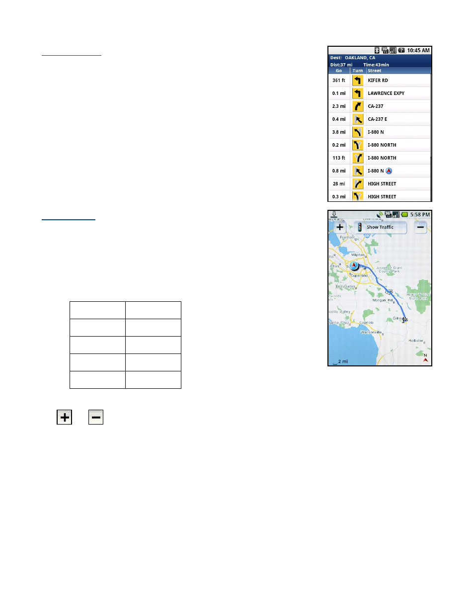 Route summary, Map summary | Telenav for T-Mobile Supported Devices: v5.5 for Android devices User Manual | Page 31 / 71